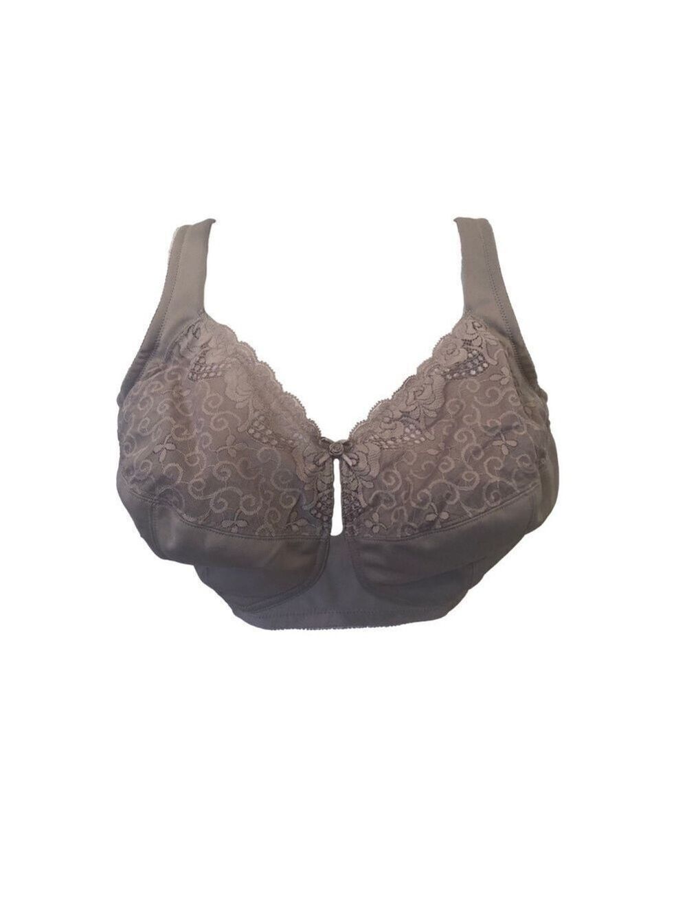 Glamorise Size 38H bra. Adjustable straps support feminine full coverage lace